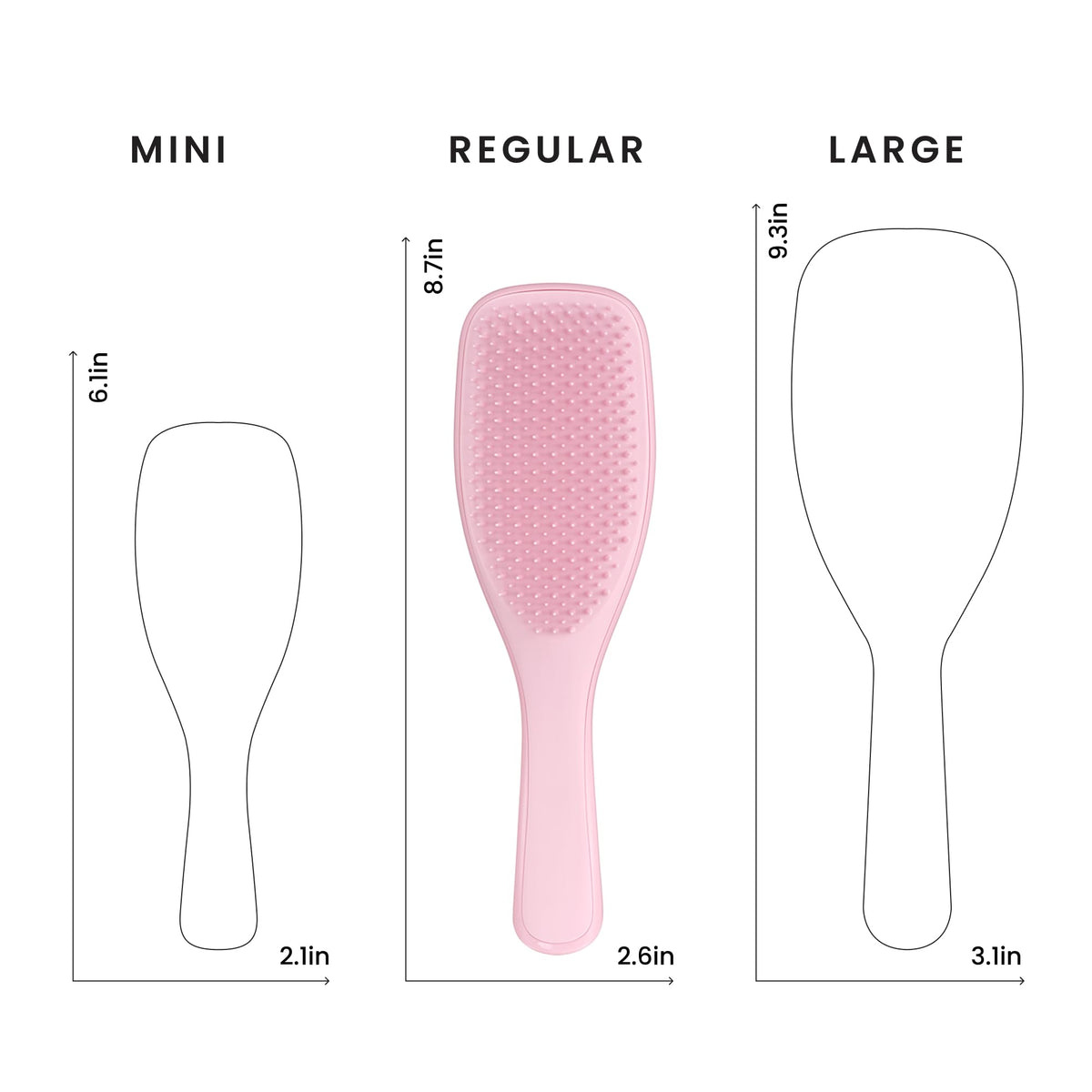 TANGLE TEEZER Ultimate Detangler Brush displayed on a bathroom counter