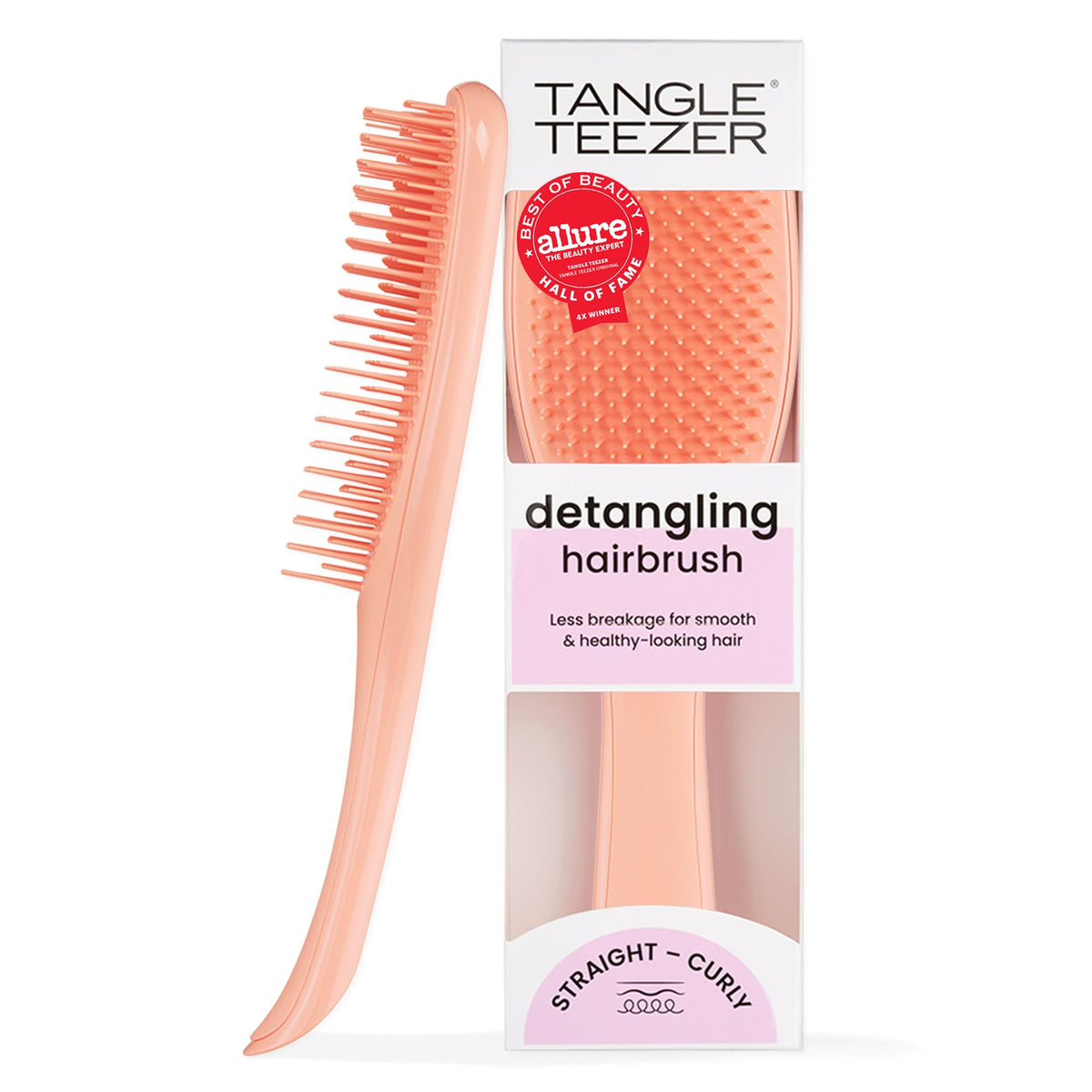 TANGLE TEEZER Ultimate Detangler Brush in Apricot front view