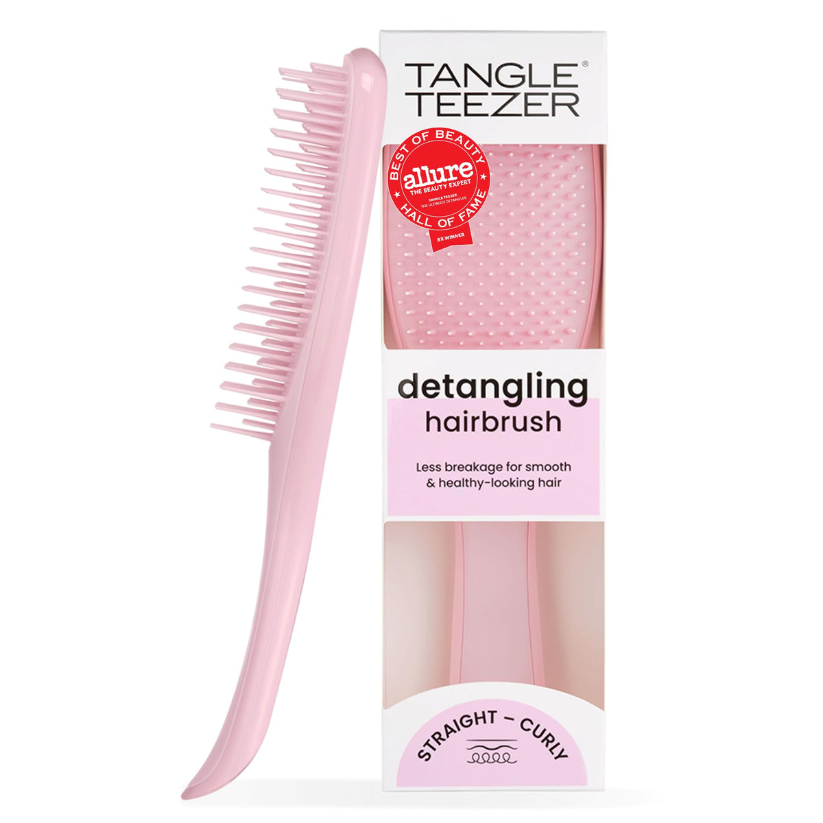 TANGLE TEEZER Ultimate Detangler Brush in Millennial Pink front view