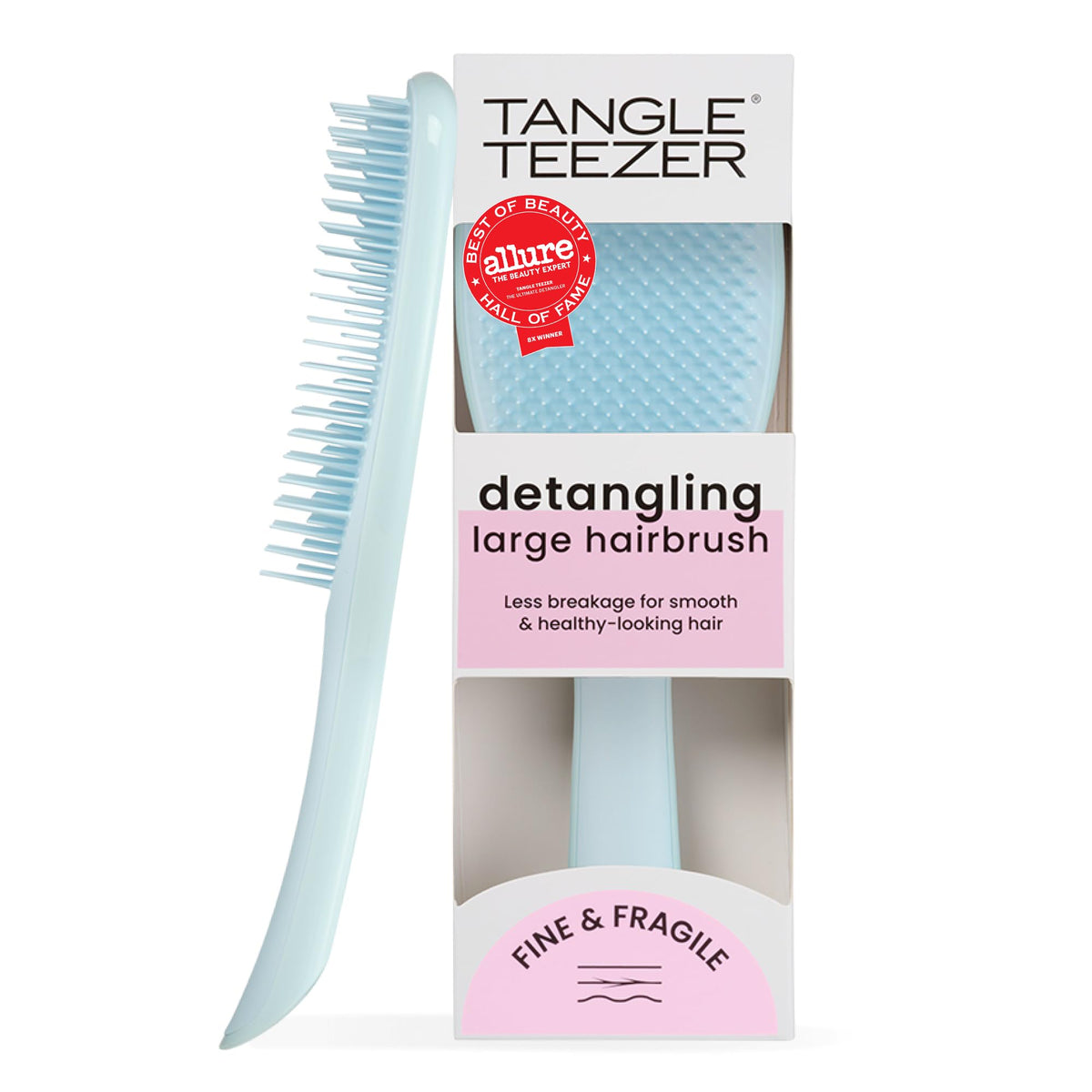 TANGLE TEEZER Ultimate Detangler Brush in seafoam blue front view