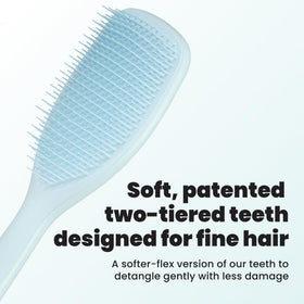 TANGLE TEEZER Ultimate Detangler Brush side view showing soft-flex teeth