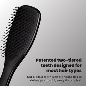 TANGLE TEEZER Ultimate Detangler Brush side view showing teeth design