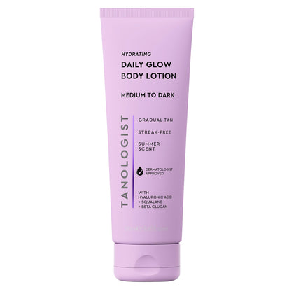 Tanologist Daily Glow Body Lotion Medium/Dark 8.45 fl oz front view