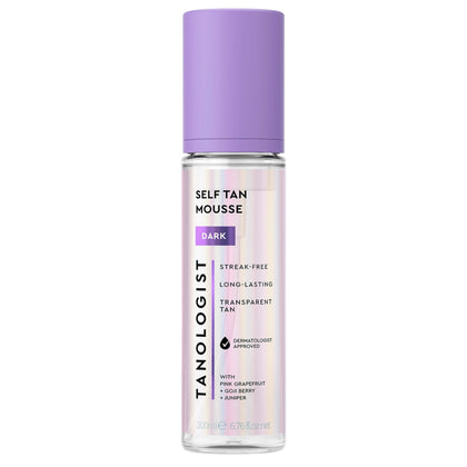 Tanologist Self Tanner Mousse Dark 6.76 Fl Oz front view
