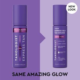 Tanologist Self Tanner Mousse Extra Dark 6.76 Fl Oz bottle side view
