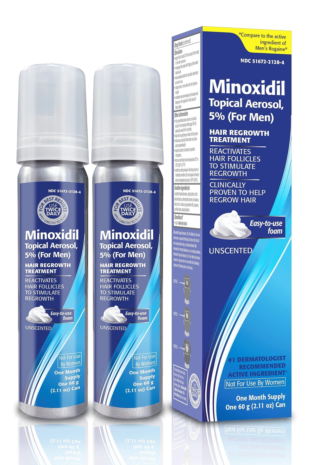 TARO Hair Regrowth 5% Minoxidil Foam front view