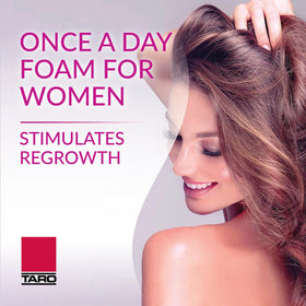 TARO Minoxidil 5% Topical Foam side view showing nozzle