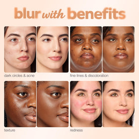 tarte BB Blur Tinted Moisturiser application on model's face