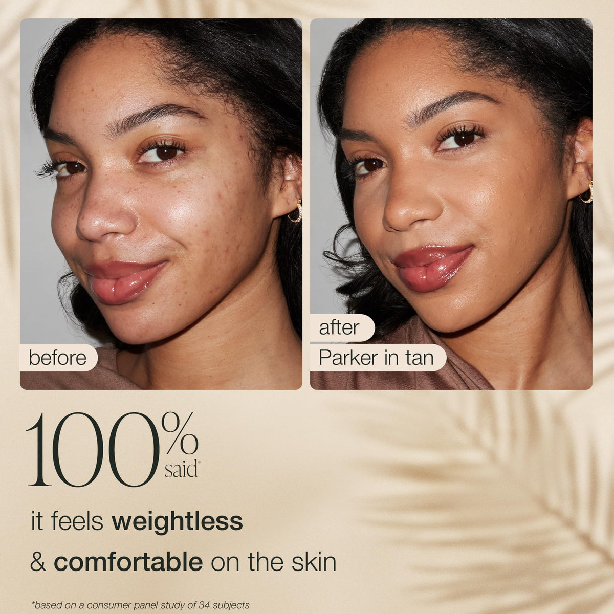 tarte CC Tinted Serum tan bottle with natural background