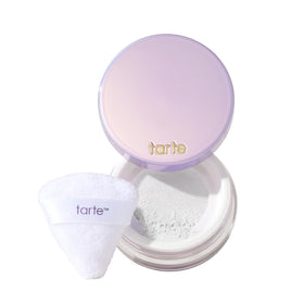 tarte Creaseless Setting Powder front view with translucent packaging