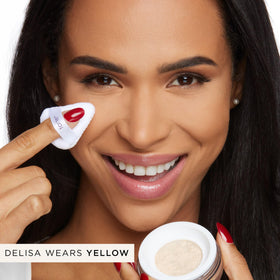 tarte Creaseless Setting Powder Lavender 82g on model's skin