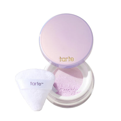 tarte Creaseless Setting Powder lavender loose powder front view