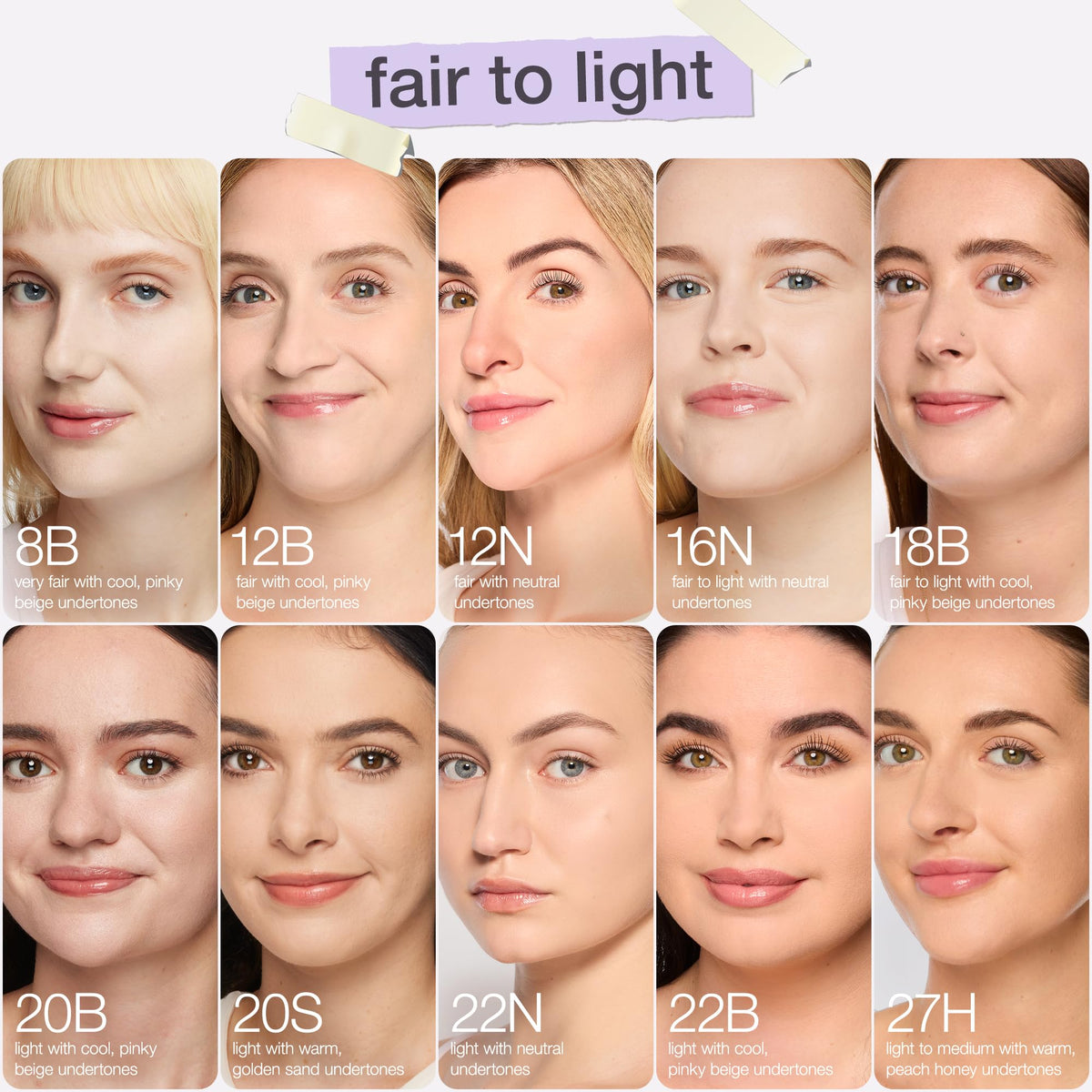 tarte Face Tape Foundation 22N displayed with makeup tools