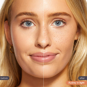 tarte Go With The Faux Freckle Stamp in use on skin