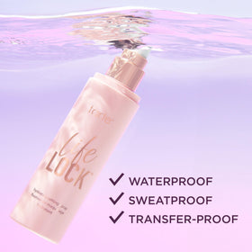 tarte Life Lock Hydrating Setting Spray in lifestyle setting