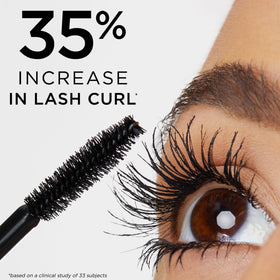 tarte Lights, Camera, Lashes 4-in-1 Mascara brown applied on lashes