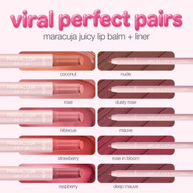 tarte Maracuja Juicy Lip Balm Gloss Coconut texture on lips