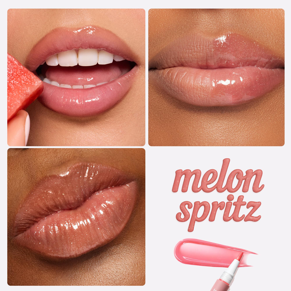 tarte Maracuja Juicy Lip Gloss brushie applicator close-up