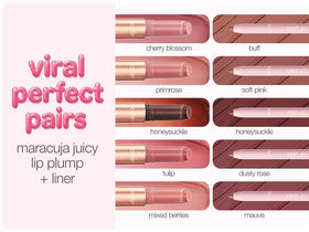 tarte Maracuja Juicy Lip Liner applied on lips