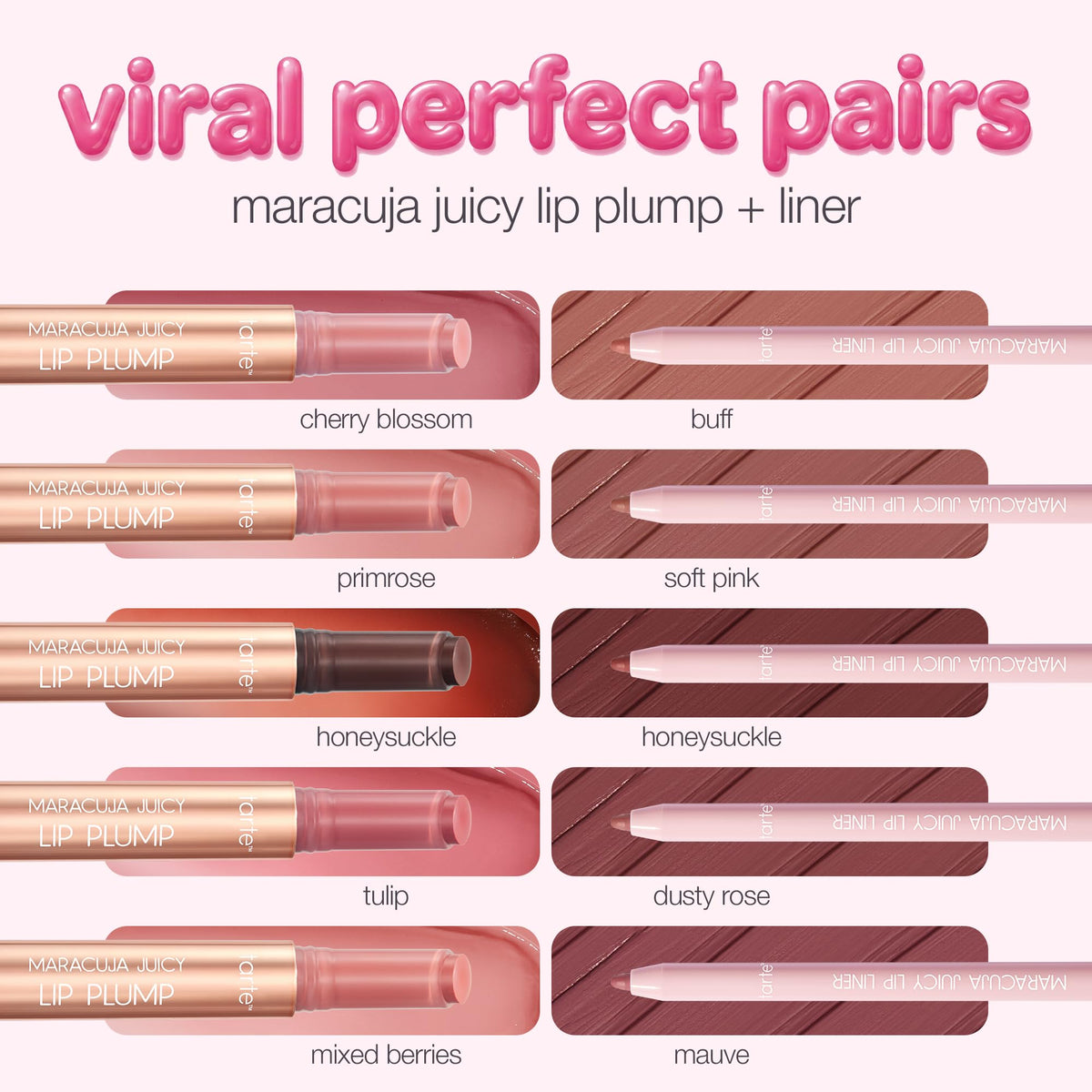 tarte Maracuja Juicy Lip Liner honeysuckle close-up