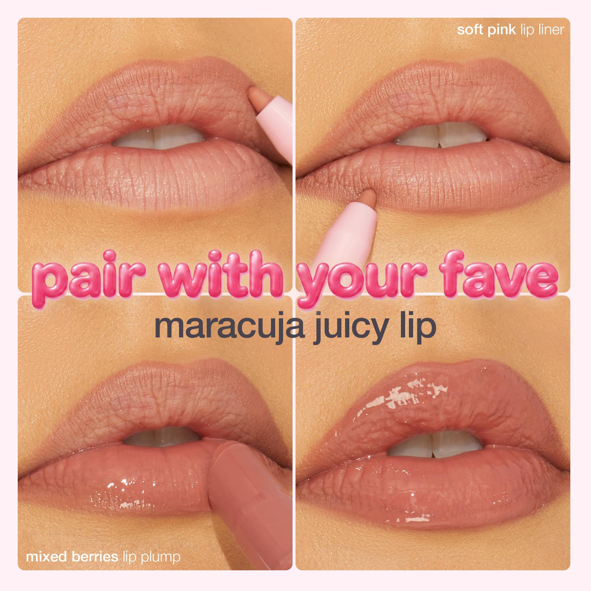 tarte Maracuja Juicy Lip Liner Soft Pink tip close-up
