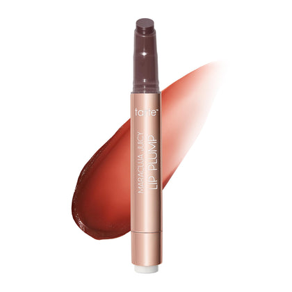 Tarte Maracuja Juicy Lip Plump Balm front view in honeysuckle