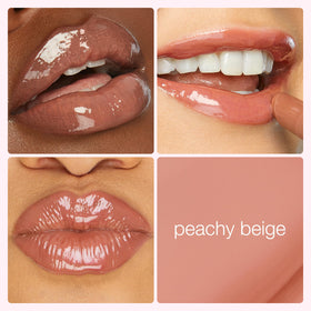 tarte Maracuja Juicy Lip Plump peachy beige applicator close-up