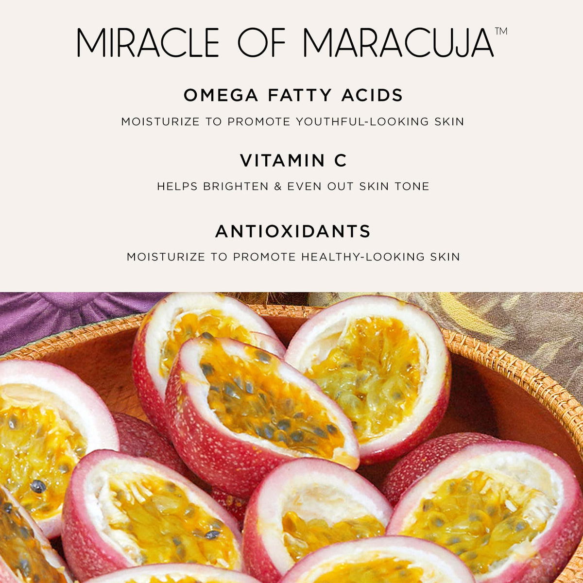 tarte Maracuja Juicy Lip products displayed on a vanity