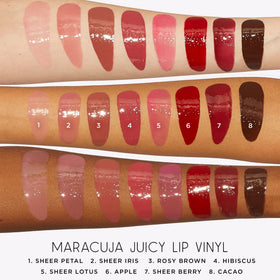 tarte Maracuja Juicy Lip Vinyl Gloss Cacao close-up