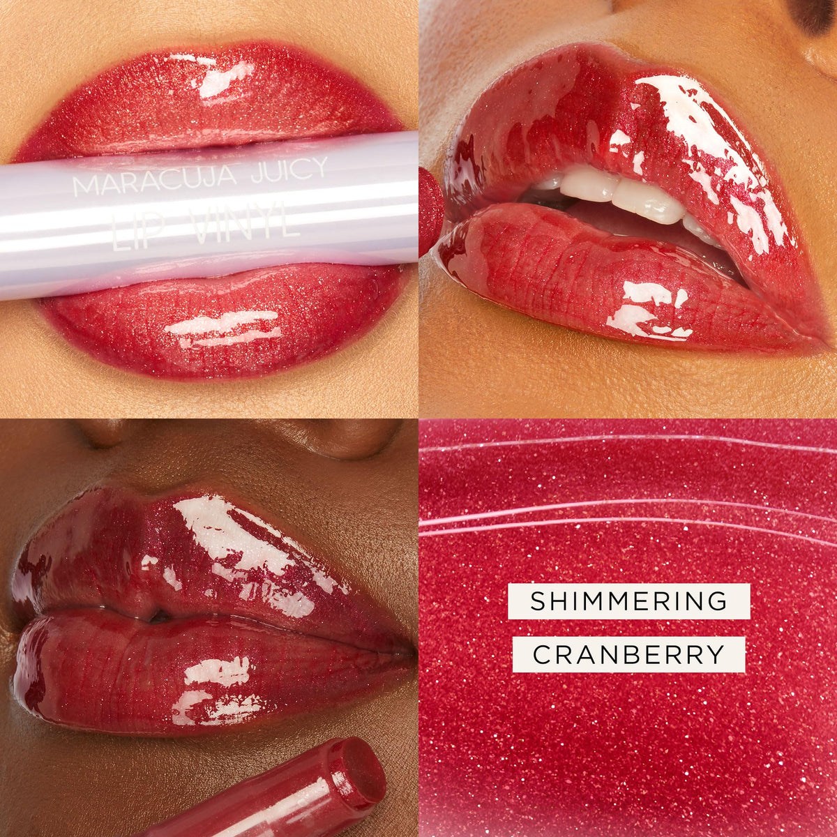 tarte Maracuja Juicy Lip Vinyl Gloss shimmering cranberry packaging