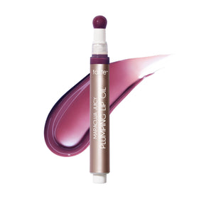 tarte Maracuja Juicy Plumping Lip Oil front view in plum
