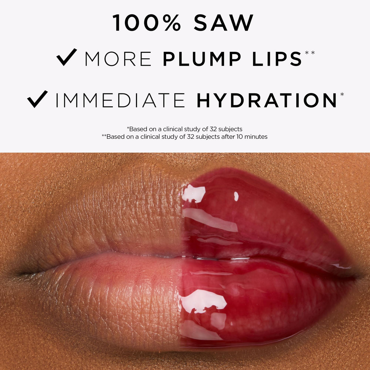 tarte Maracuja Juicy Plumping Lip Oil on a marble surface