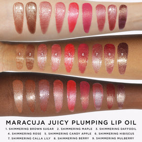 tarte Maracuja Juicy Plumping Lip Oil texture close-up