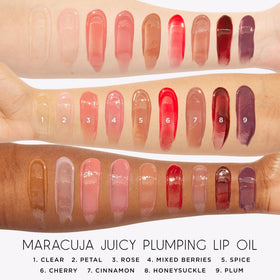 tarte Maracuja Juicy Plumping Lip Oil with fruit ingredients