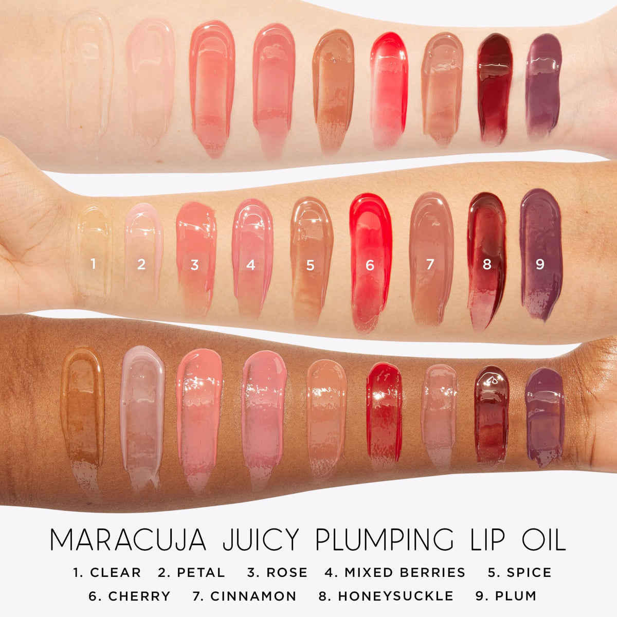 tarte Maracuja Juicy Plumping Lip Oil with other beauty products
