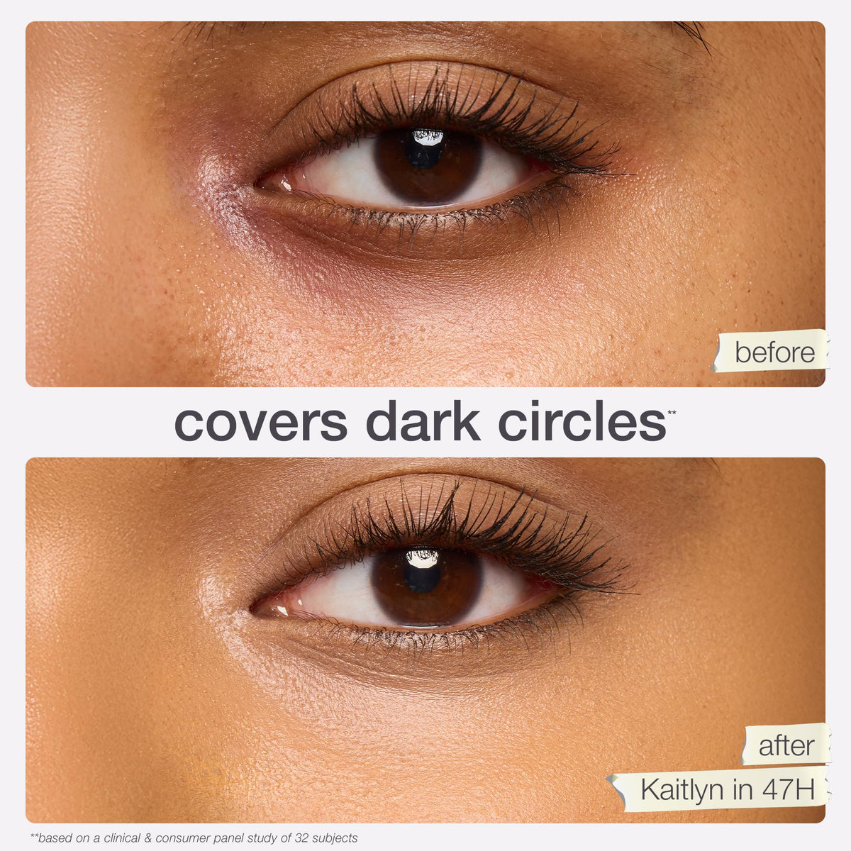 tarte Shape Tape Blur Concealer Stick applied under eye