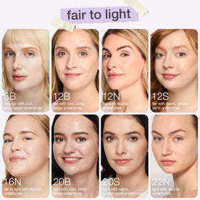 tarte Shape Tape Blur Concealer Stick beside makeup tools