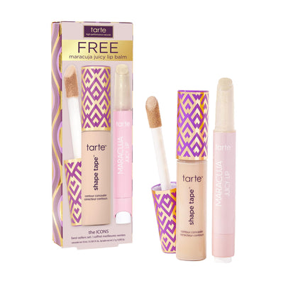 tarte Shape Tape Concealer and Maracuja Juicy Lip Duo set front view