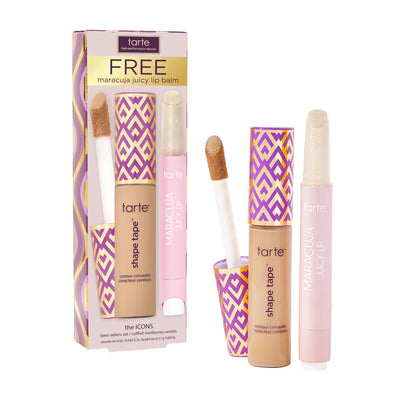 tarte Shape Tape Concealer and Maracuja Juicy Lip Duo set front view