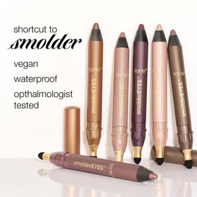tarte smolderEYES shadow liner in use on model's eyes