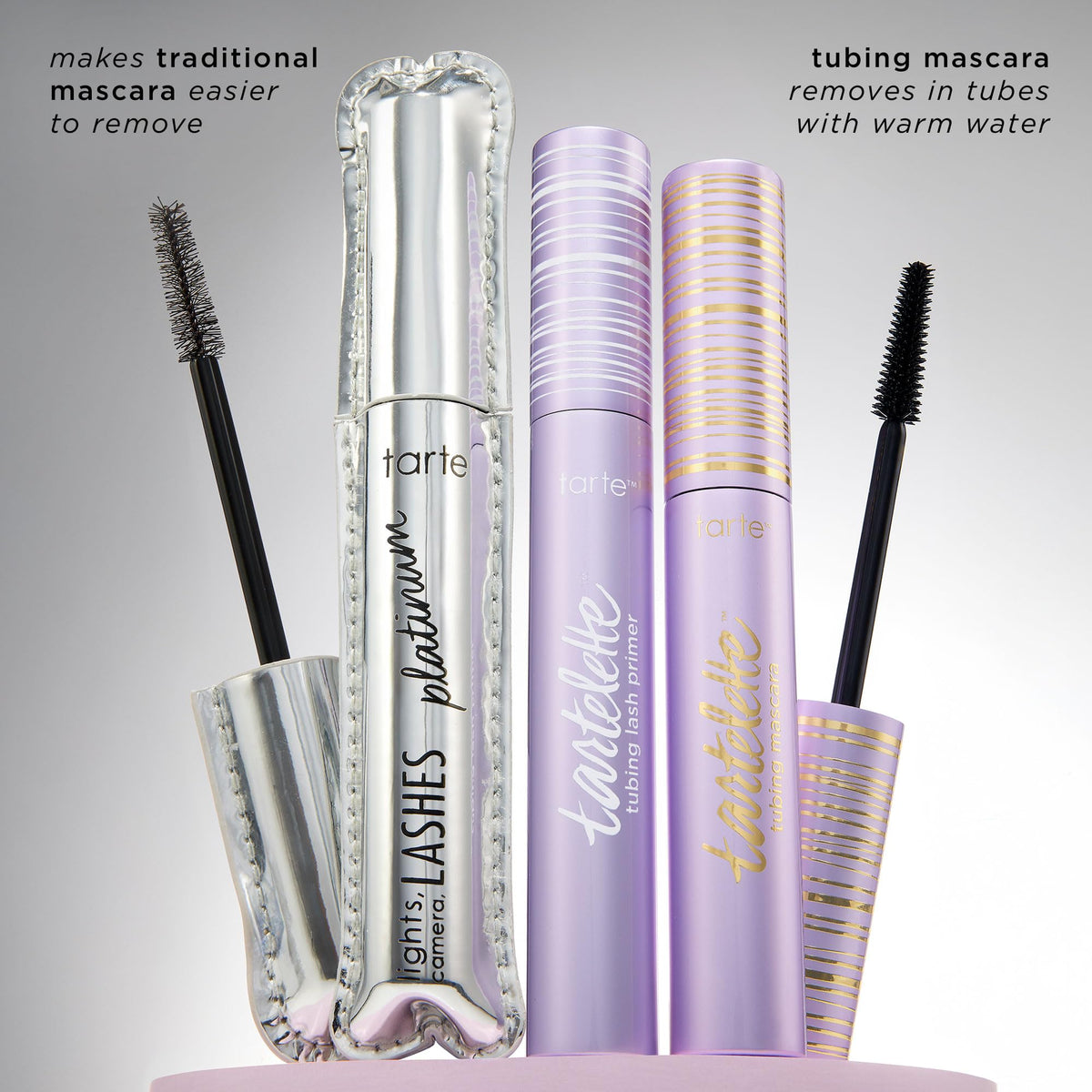 tarte Tartelette Tubing Lash Primer with makeup brushes