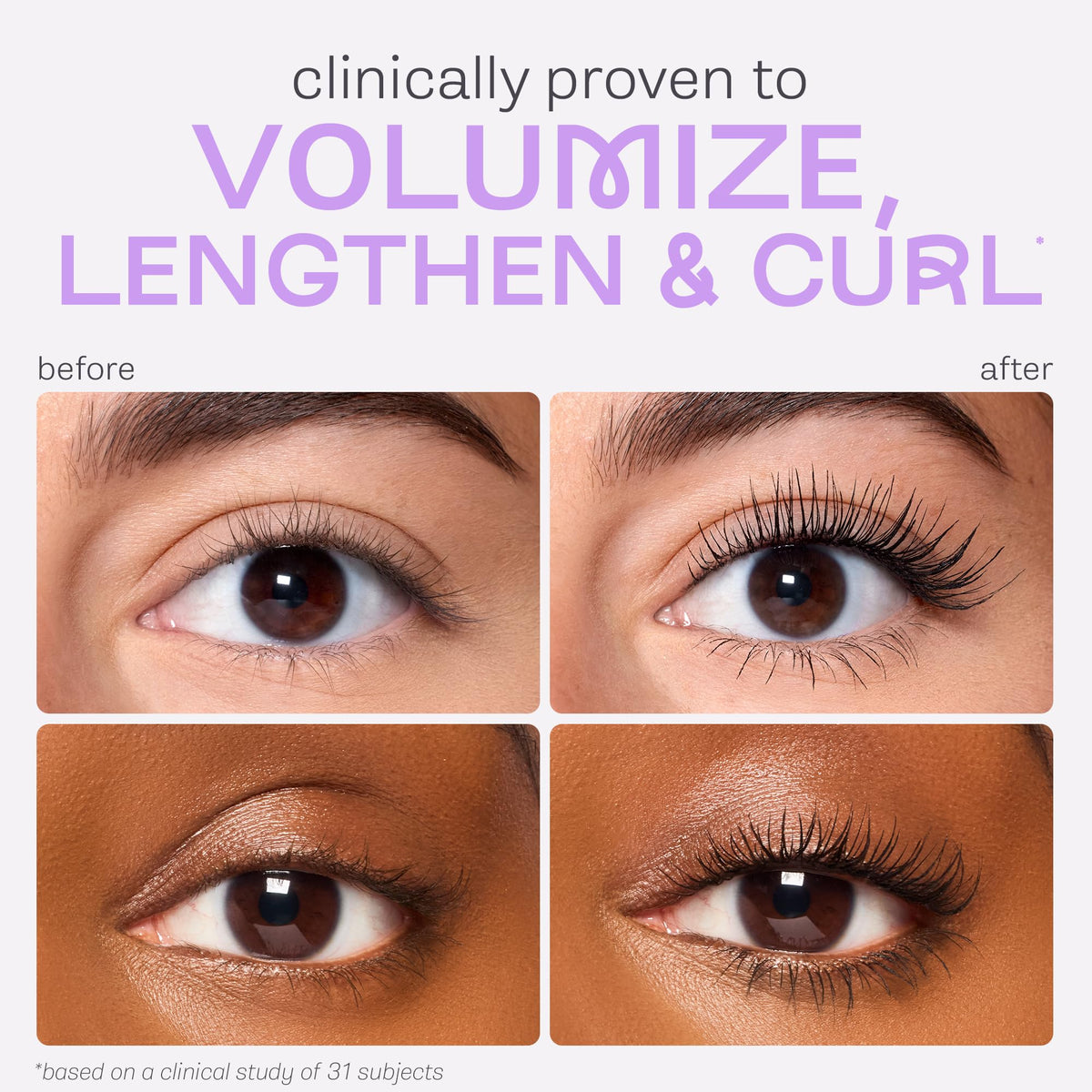 Tarte Tartelette Tubing Mascara in hand showing travel size
