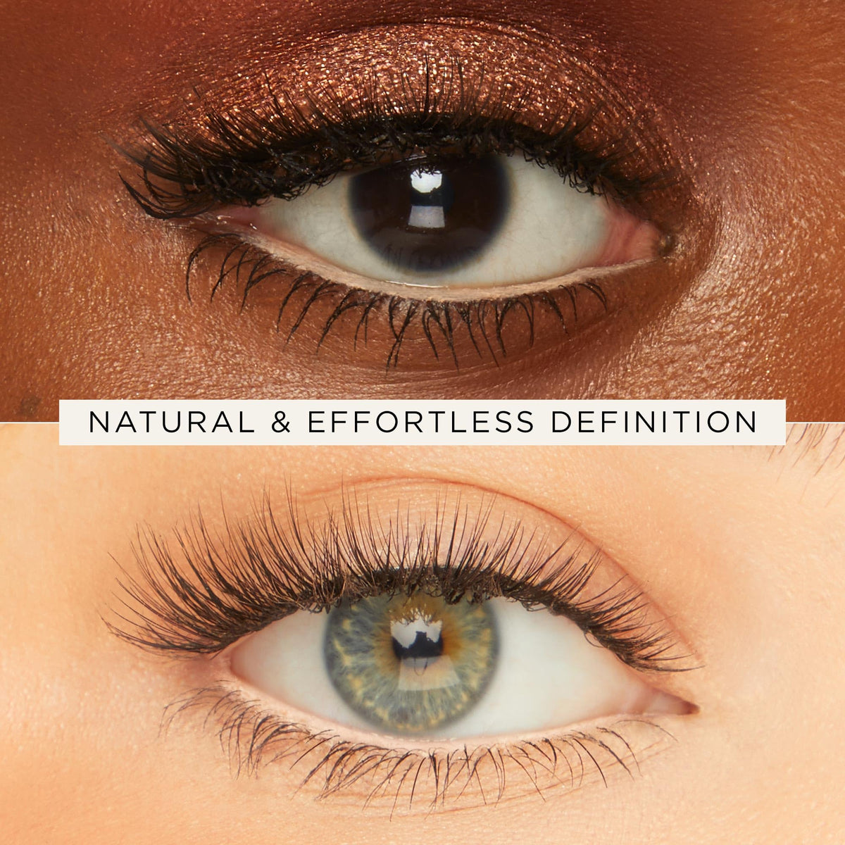 tarte Wide Awake Falsies Trio showing natural lash style