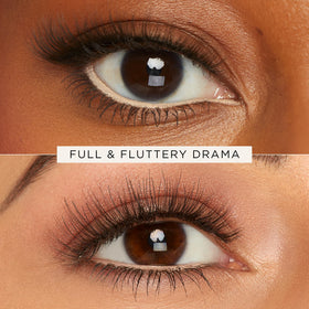 tarte Wide Awake Falsies Trio with lashes and eye highlight on a vanity