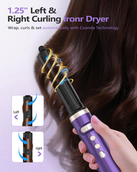 TASNEEM Hot Air Brush rotating brush attachment close-up