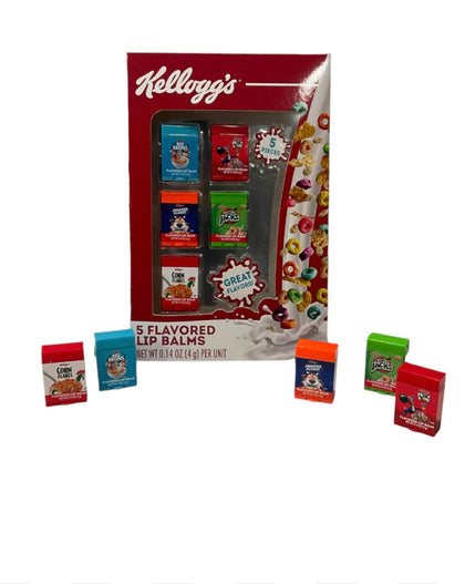 Taste Beauty Kelloggs Cereal Flavoured Lip Balm Set front view