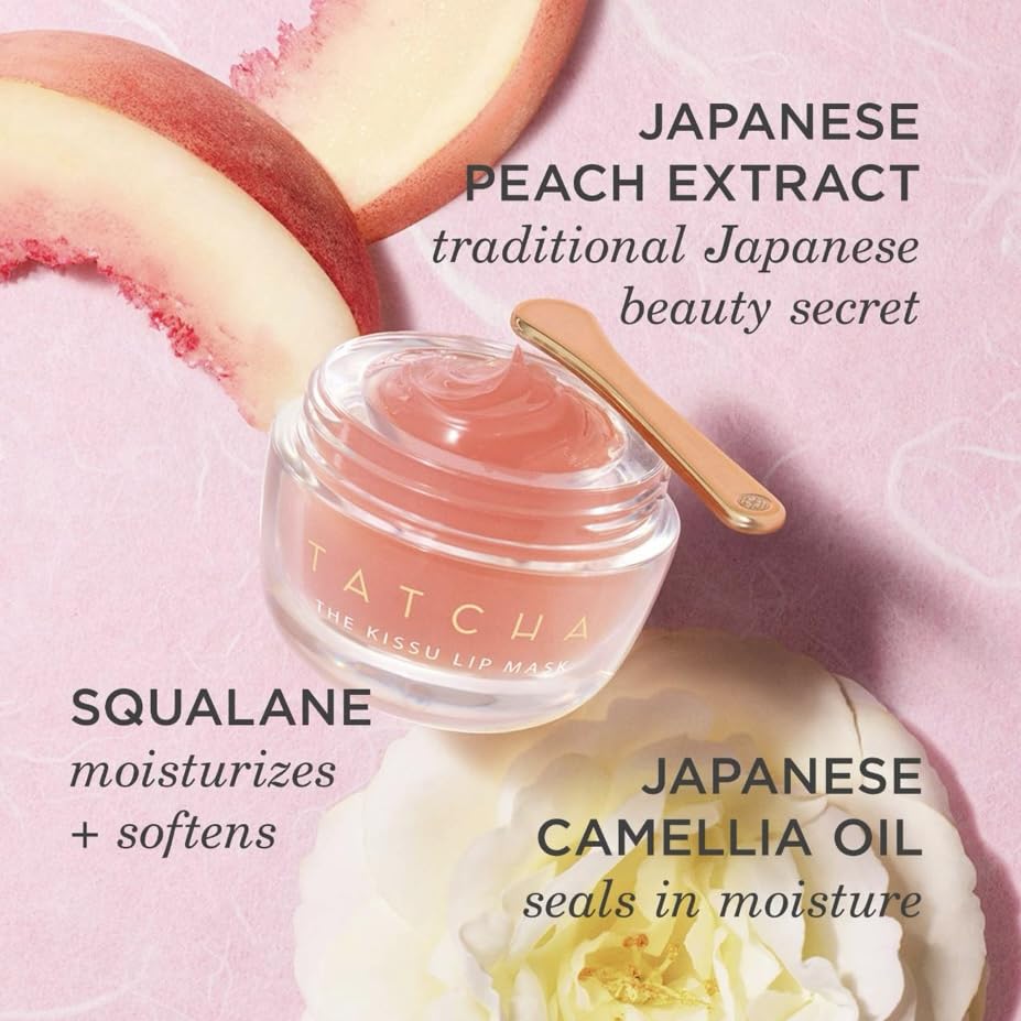 TATCHA Kissu Lip Mask open showing the product