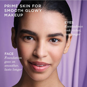 TATCHA Liquid Silk Canvas Primer back view with ingredients listed