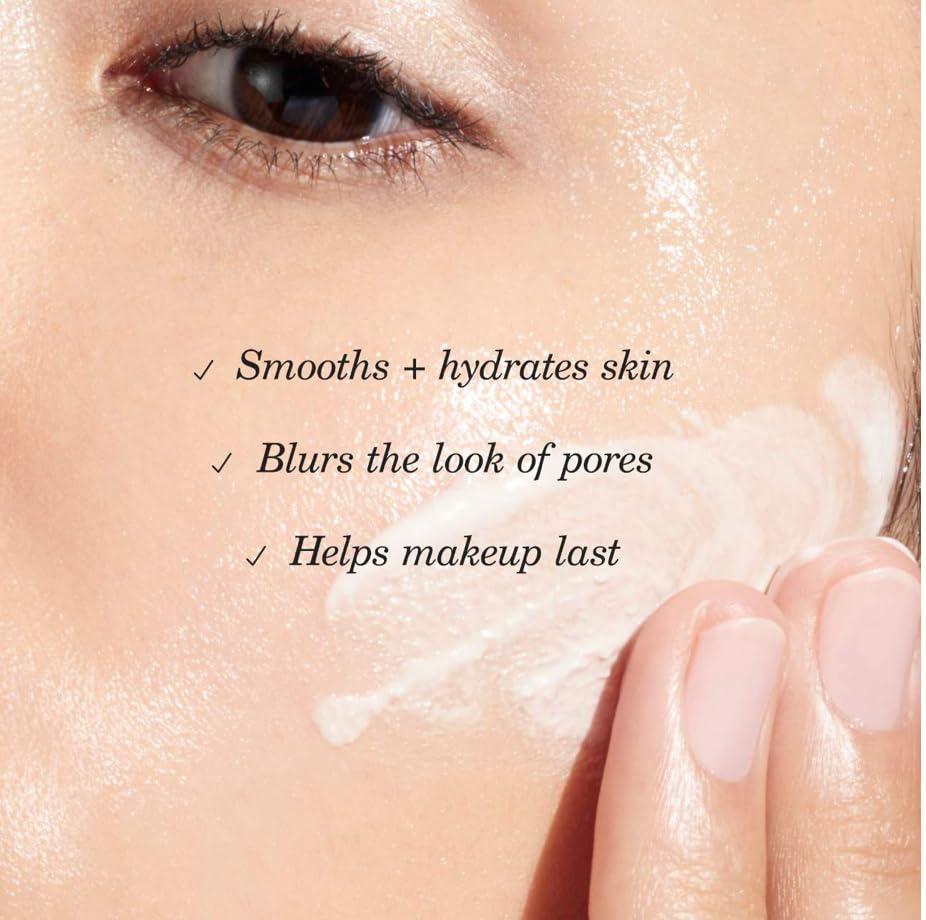 TATCHA Liquid Silk Canvas Primer side view showing bottle design