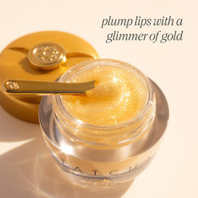 TATCHA The Kissu Lip Mask Gold Leaf jar with lid